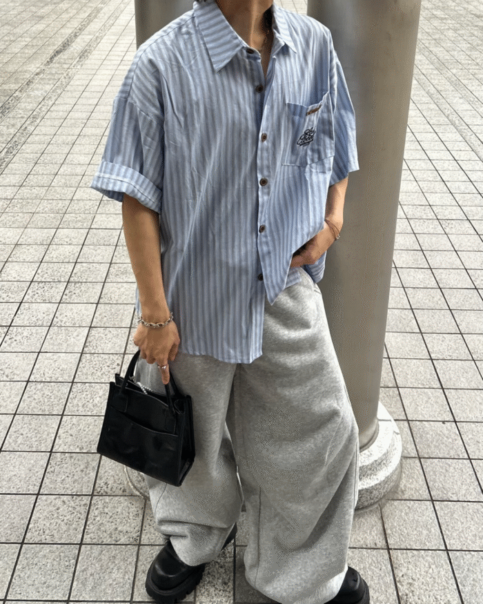 カラーストライプシャツ - 图片 8