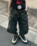 マルチポケットストレートカモカーゴパンツ