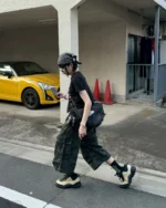 マルチポケットストレートカモカーゴパンツ - 图片 2